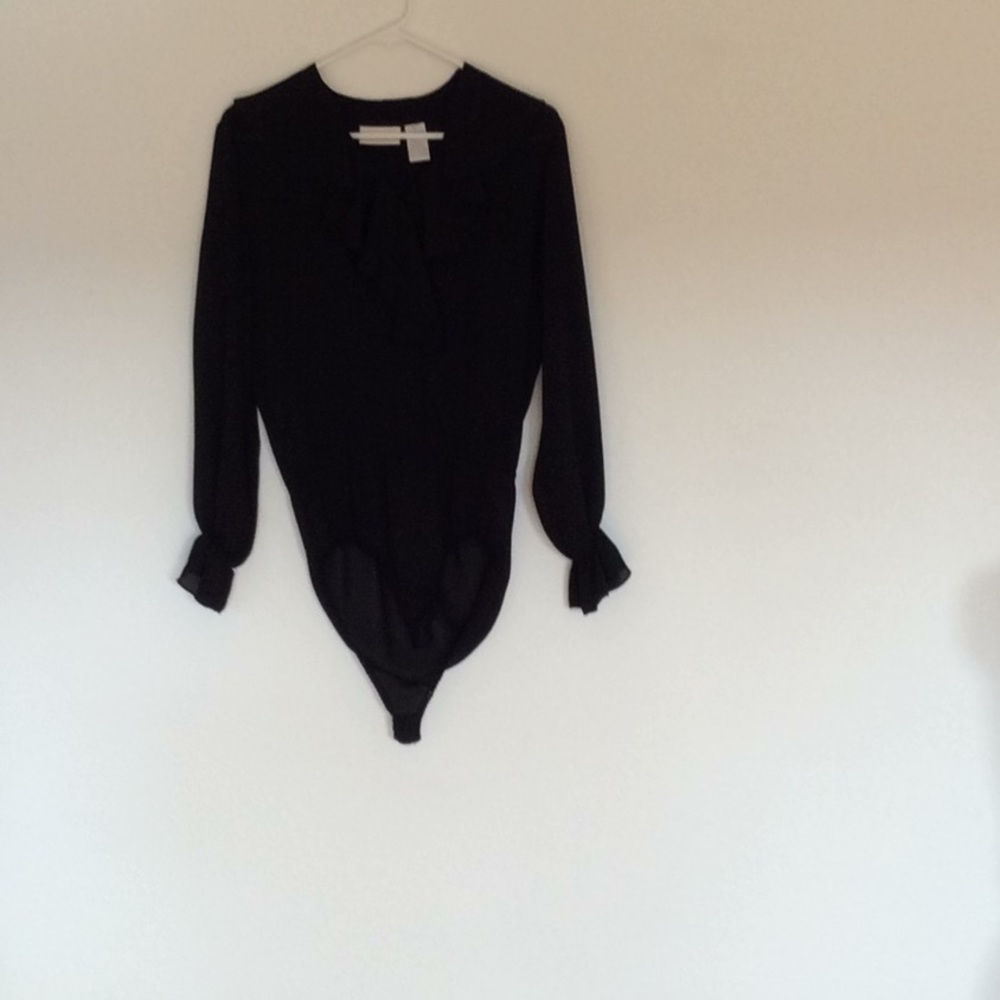 Petite S Black Bodysuit by Liz Claiborne